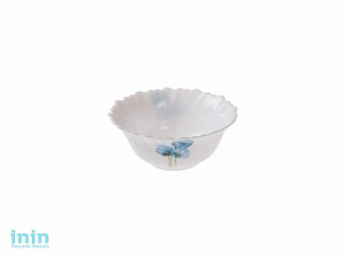 Салатник стеклокерамический, 125 мм, круглый, серия Синий мак, DIVA LA OPALA (Collection Classique)