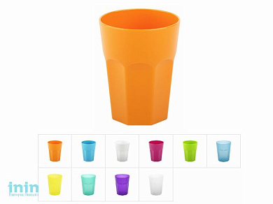 Стакан Okta (Окта) 250 мл, DRINA (цвета в ассортименте)