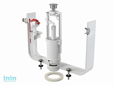 Выпускной комплект со стоп кнопкой, металлическая резьба 1/2", Alcaplast (Выпускной комплект со стоп кнопкой  SA2000K 1/2")