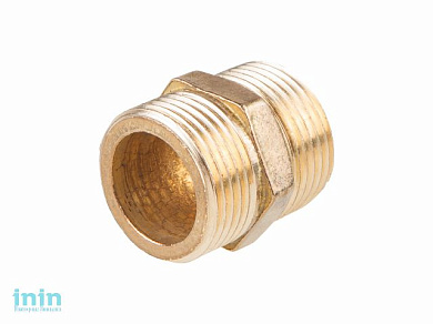 Ниппель нар.-нар. 1/2, Цветлит (ниппель двойной 1/2)