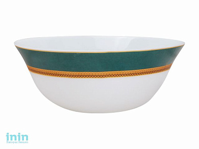 Салатник стеклокерамический, 205 мм, круглый, серия IMPRESS GREEN (Импресс грин), DIVA LA OPALA (Sovrana Collection)
