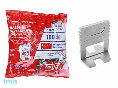 Основа д/укладки плитки с резьбой 1мм (100шт в уп.) Tayg