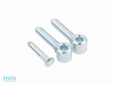 Петля ввертная ПВв2 1,25мм, цинк STARFIX (с резьбой под металл)