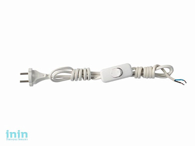 Выключатель на шнуре 0,75мм, 2м белый, Bylectrica (Выключатель установленный на шнуре армированном вилкой Гарантийный срок:24 месяца)