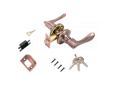 Защелка врезная межкомнатная 8531 ET AC медь кл/фикс СТАНДАРТ