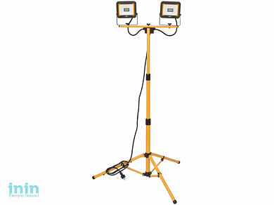 Прожектор светодиодный мобильный на штативе 2x20 Вт 6500К IP65, с кабелем 2,5м, JARO Brennenstuhl (2x1870Лм, холодный белый свет)