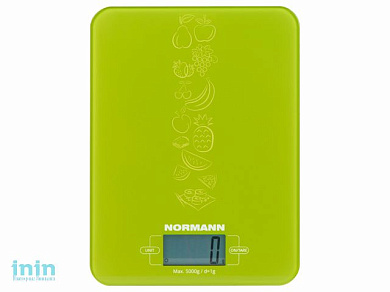 Весы кухонные ASK-269 NORMANN (5 кг, стекло 3 мм, дисплей 45х23 мм)