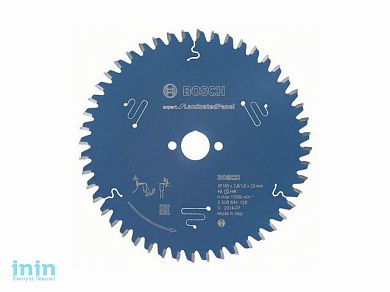 Диск пильный 165х20 мм 48 зуб. по композитн. матер. EXPERT FOR LAMINATED PANEL BOSCH (твердоспл. зуб)