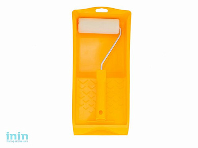 Набор малярного инструмента валик "VELOURS" 100мм, ванночка COLOR EXPERT (нанесение лаков на основе растворителя, велюр)