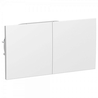 Розетка двойная с/з со сдвижными крышками Schneider Atlas Design, ATN000128