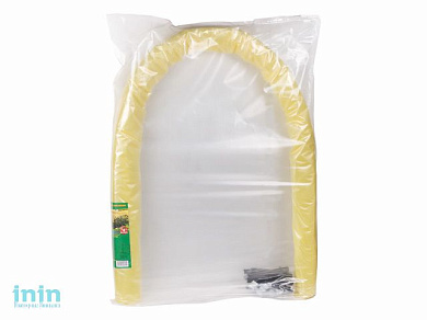 Парник "Ранний" Большой 6м, ОСТРОВ КОМФОРТА (чехол из пленки, устойчивой к ультрафиолету  ширина: 60-90 см, высота: 90-60 см    ПЛЁНКА ЖЕЛТОГО ЦВ)