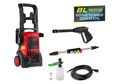 Очиститель высокого давления WORTEX PW 1420-1 (БЕСЩЁТ.ДВИГ., 1.8 кВт, 140 Бар, 390 л/ч, шланг 8 м)