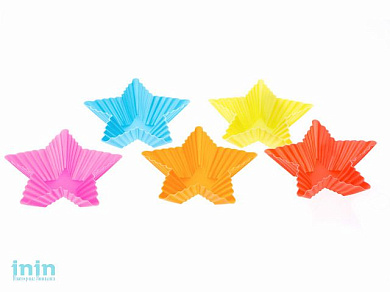 Набор форм для выпечки, силиконовые, звезда, 8 х 3 см, 5 шт., PERFECTO LINEA (Супер цена!)