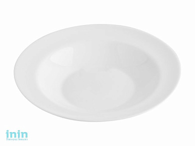 Тарелка глубокая стеклокерамическая, 203 мм, круглая, серия Ivory (Айвори), DIVA LA OPALA (Collection Ivory)