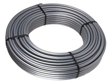 Труба PE-Xa 25х3.5 EVOH 50м серый металлик  РосТурПласт (Трубы для теплого пола (PE-Xa))