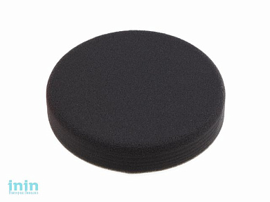 Полировальный круг 150/30мм, на липучке (черный, мягкий, яп.) (WORTEX)