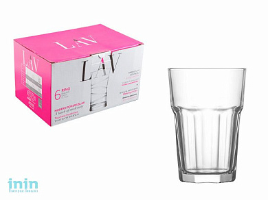 Набор стаканов, 6 шт., 360 мл, серия Aras, LAV