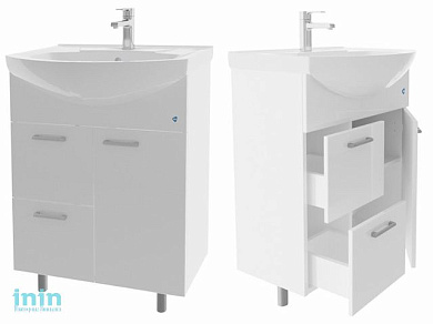 Тумба под умывальник 65 ЭКО+ с ящиками, АВН