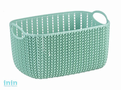 Корзинка ВЯЗАНИЕ 4 л (фисташковый) (IDEA)