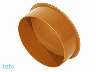 Заглушка для наружной канализации 110 РосТурПласт (Заглушка  для наружных труб диаметром 110 мм)