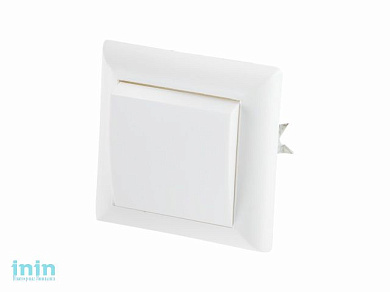 Выключатель 1 клав. (скрытый, до 6А) белый, Эконом, Юпитер (C1 6-102) (ЮПИТЕР)