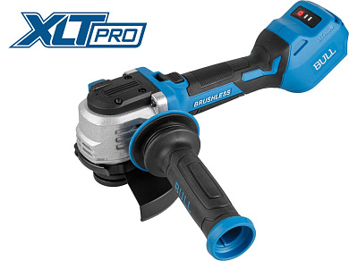 Аккум. углошлифмашина BULL CSG 1812-1 SR в кор. XLTpro SOLO БЕСЩЕТ, 125 мм, рег. об., 10 000 об/мин (Безредукторный тип, плав пуск, конст. эл., защита от перегруз. и перегрев.)