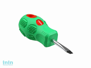 Отвертка "-" 4,0х 38мм SL ВОЛАТ ("бочка", шлицевая Slotted, двухкомп. рукоятка Anti-Slip)