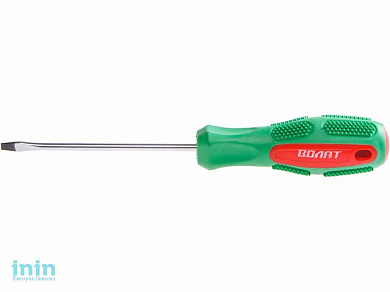 Отвертка "-" 4,0х100мм SL ВОЛАТ (шлицевая Slotted, двухкомп. рукоятка Anti-Slip)