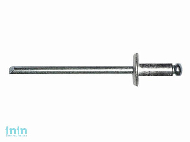 Заклепка вытяжная 4.0х12 мм сталь/сталь, цинк (25 шт в зип-локе) STARFIX